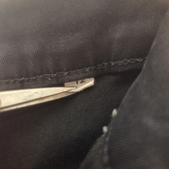 KOTN Egyptian Cotton Crop Wide Leg Trouser Black, Sz 12 - Picture 6 of 9